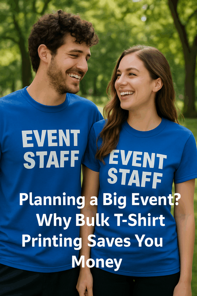 Bulk T Shirts for Event Staff