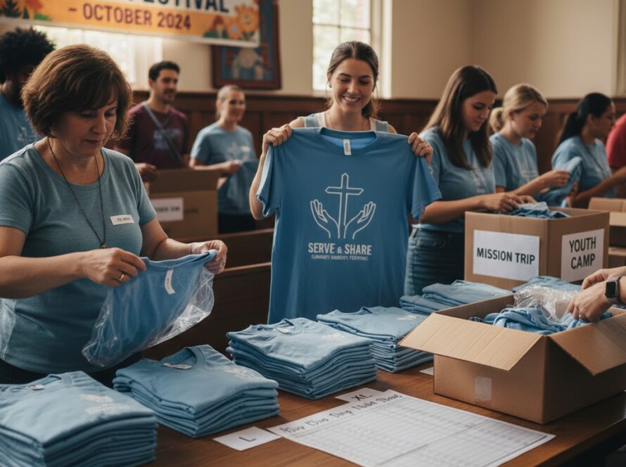 churces can order bulk t shirts